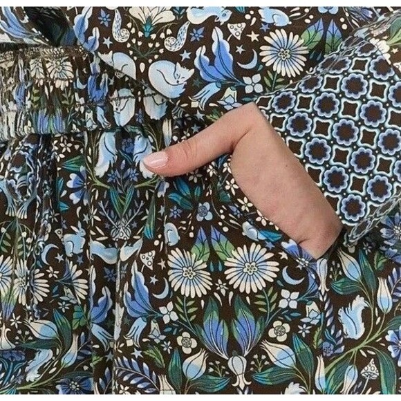 Vera Bradley Women's Notch Collar PJ Set Green NWT - Picture 4 of 5